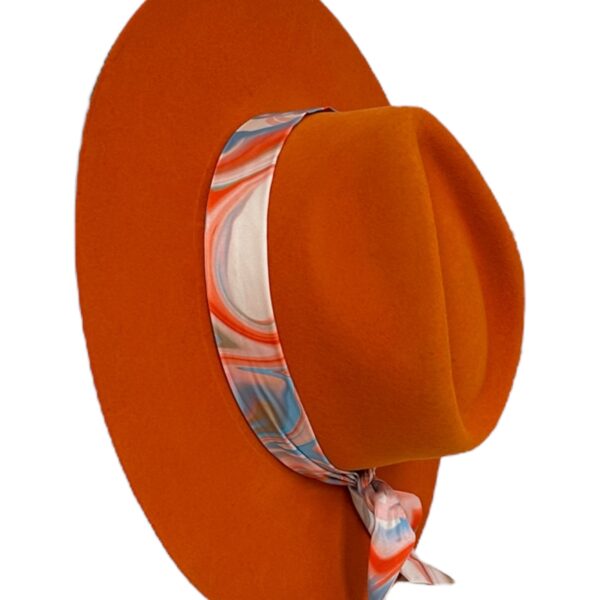 ORANGE WOOL FELT